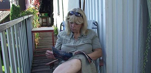 Wife finds her old mom and husband fucking
